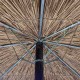 Square straw beach umbrella, heavy-duty type, 9 Beaufort, 210x210cm