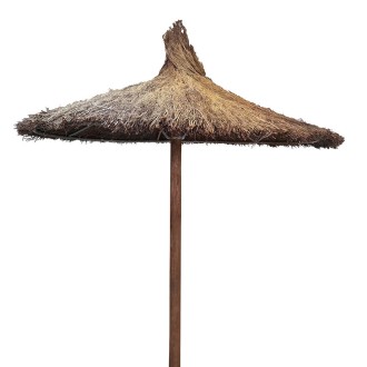 Ξύλινη ομπρέλα θαλάσης Θάμνος Αντοχής 7 μποφόρ
