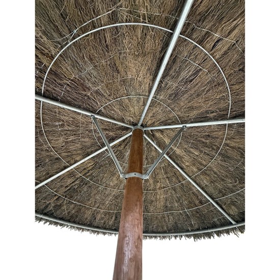 Ξύλινη ομπρέλα θαλάσης Θάμνος Αντοχής 7 μποφόρ