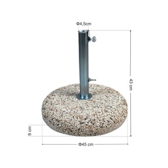Βάση Ομπρέλας 25kg τσιμεντένια με Ψηφίδα