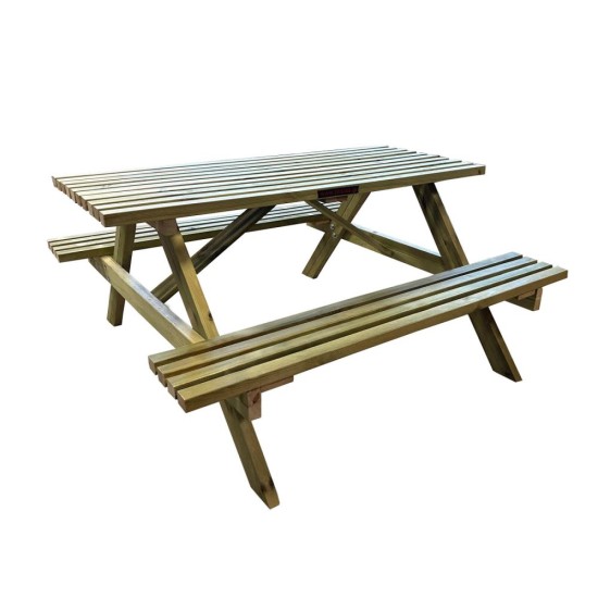 Ξύλινο τραπέζι πικ-νικ για κήπο ή παραλία