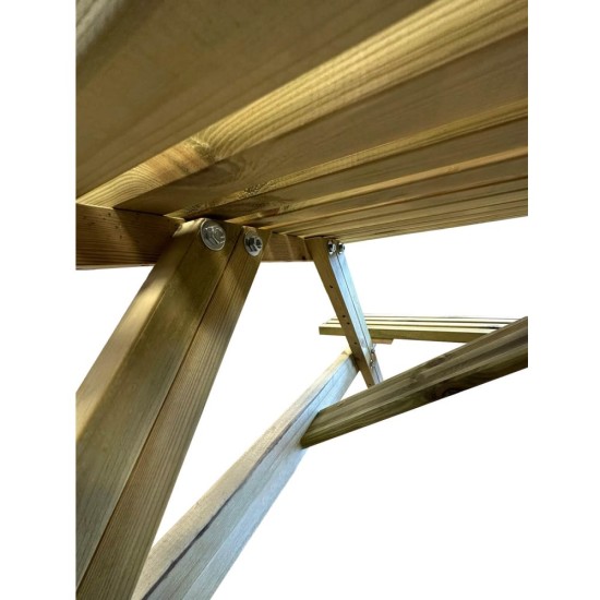 Ξύλινο τραπέζι πικ-νικ για κήπο ή παραλία