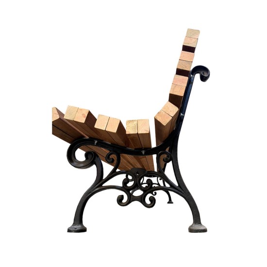 Παγκάκι 3 ατόμων βαρέου τύπου 240 Χ52 Χ72 cm 