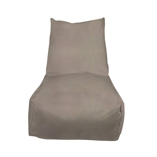 Πολυθρόνα Πουφ | Αδιάβροχη | 90x65x90x33  | Ελεφαντί Δερματίνη