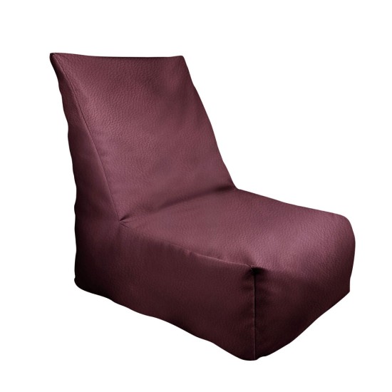 Πολυθρόνα Πουφ | Αδιάβροχη | 90x65x90x33  | Καφέ Δερματίνη