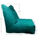 Πολυθρόνα Πουφ | Αδιάβροχη | 90x65x90x33  | Πετρόλ Δερματίνη