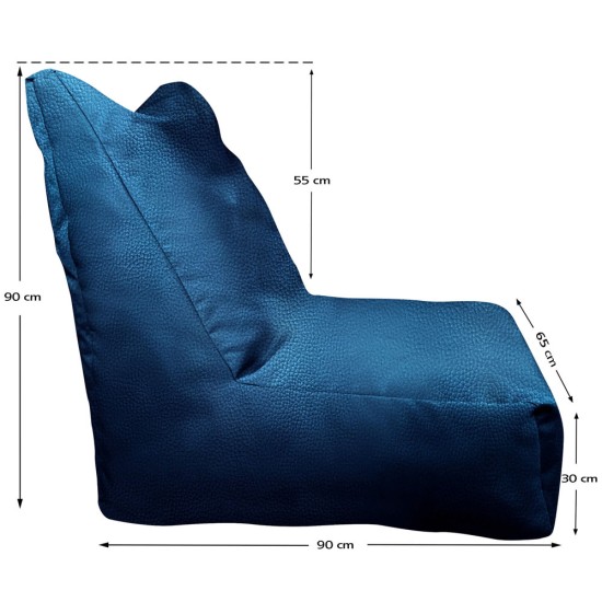 Πολυθρόνα Πουφ | Αδιάβροχη | 90x65x90x33  | Ραφ Δερματίνη