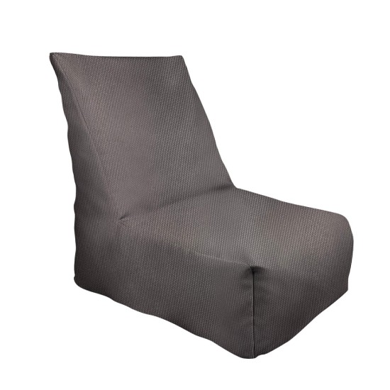 Πολυθρόνα Πουφ | Αδιάβροχη | 90x65x90x33 | Γκρι Καραβόπανο