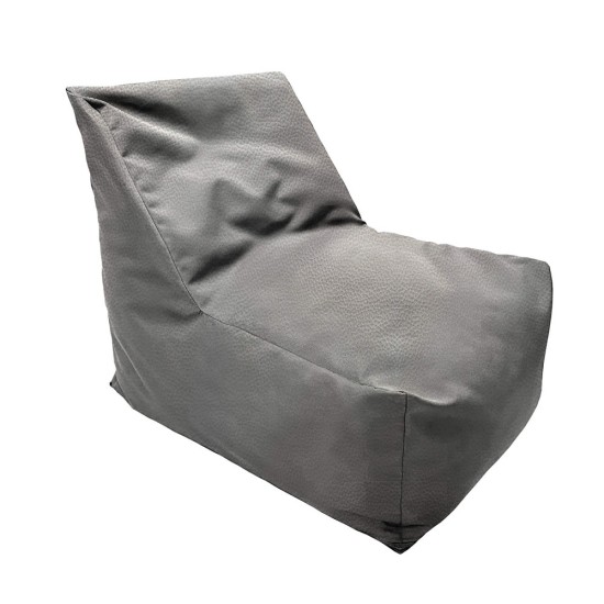 Πουφ Junior Πολυθρονάκι | Αδιάβροχo| 75x67x57x30  | Γκρι Δερματίνη