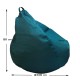 Πουφ Αχλάδι Πολυθρόνα | Αδιάβροχo | Φ100x80 | Πετρόλ Δερματίνη