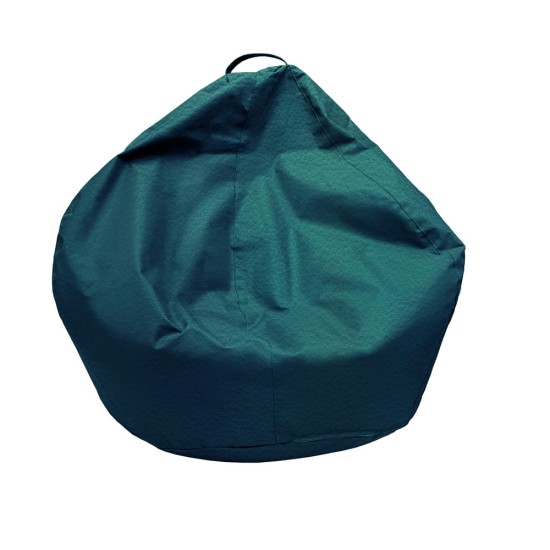 Πουφ Αχλάδι Πολυθρόνα | Αδιάβροχo | Φ100x80 | Πετρόλ Δερματίνη