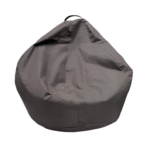 Πουφ Αχλάδι Πολυθρόνα | Αδιάβροχο | Φ100x80 | Γκρι Καραβόπανο