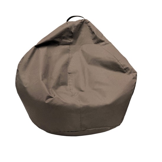 Πουφ Αχλάδι Πολυθρόνα | Αδιάβροχο | Φ100x80 | Μπεζ Καραβόπανο