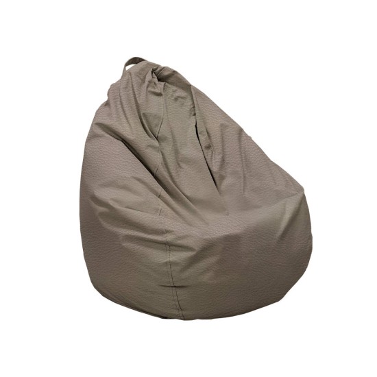 Πουφ Αχλάδι Μικρό | Αδιάβροχo | Φ70x70 | Ελεφαντί Δερματίνη