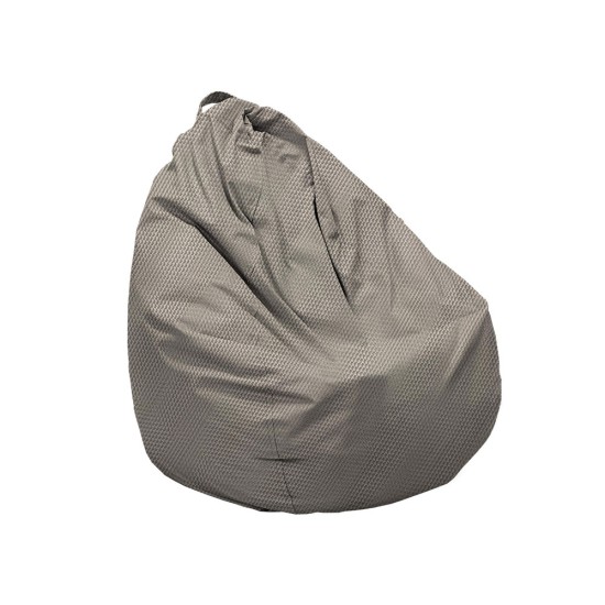 Pouf little Pear | Waterproof | Φ70x70 | Ecru Perforated fabric