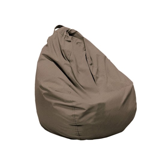 Πουφ Αχλάδι Μικρό | Αδιάβροχo | Φ70x70 | Μπεζ Καραβόπανο