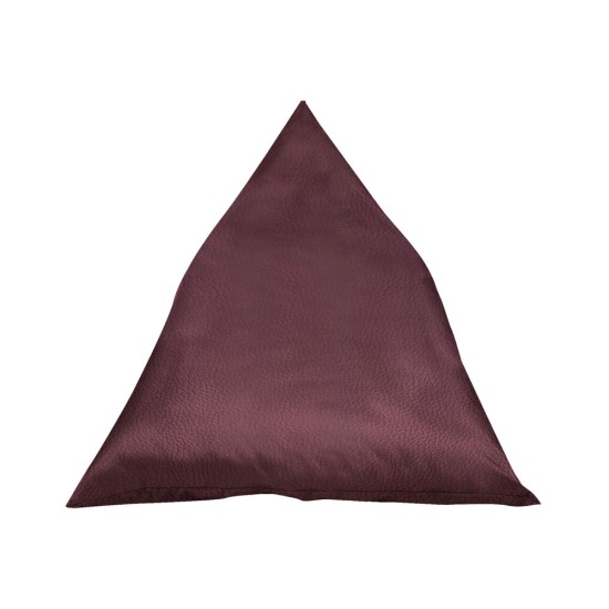 Ξαπλώστρα Πουφ με Μύτη | Αδιάβροχη | 135x90x90x25 | Καφε Δερματίνη