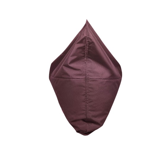 Ξαπλώστρα Πουφ με Μύτη | Αδιάβροχη | 135x90x90x25 | Καφε Δερματίνη