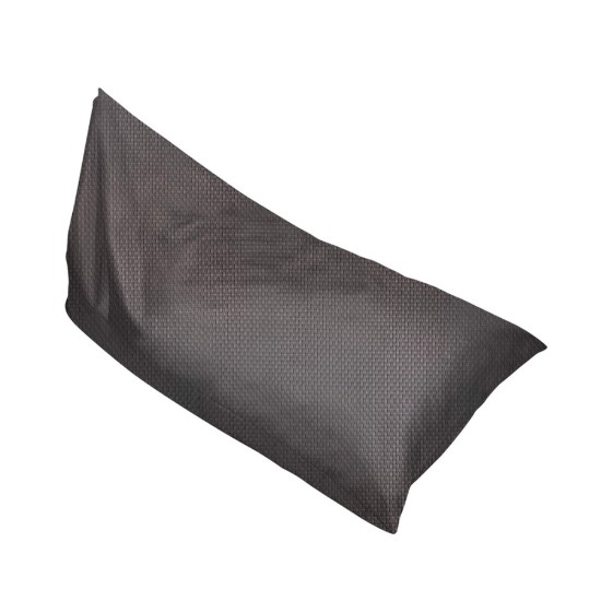 Ξαπλώστρα Πουφ με Μύτη | Αδιάβροχη | 135x90x90x25 | Γκρι Διάτρητο Πανί