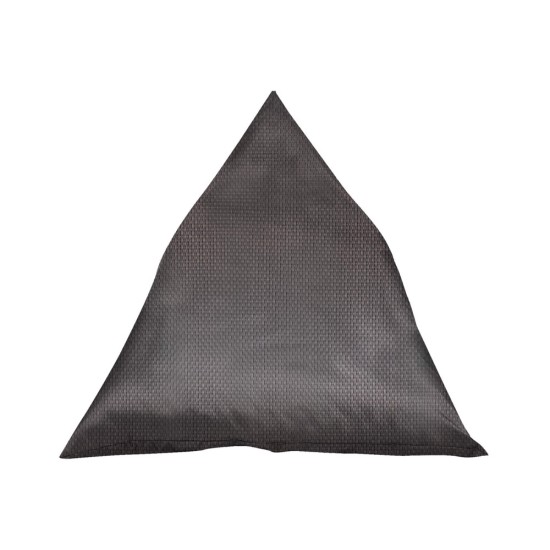 Ξαπλώστρα Πουφ με Μύτη | Αδιάβροχη | 135x90x90x25 | Γκρι Διάτρητο Πανί