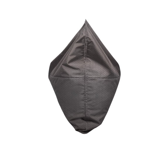 Ξαπλώστρα Πουφ με Μύτη | Αδιάβροχη | 135x90x90x25 | Γκρι Διάτρητο Πανί