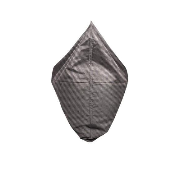 Ξαπλώστρα Πουφ με Μύτη | Αδιάβροχη | 135x90x90x25 | Γκρι Καραβόπανο