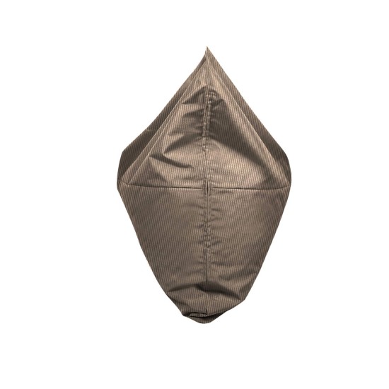 Ξαπλώστρα Πουφ με Μύτη | Αδιάβροχη | 135x90x90x25 | Μπεζ Καραβόπανο