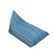 Ξαπλώστρα Πουφ με Μύτη | Αδιάβροχη | 135x90x90x25 | Ριγέ Σιελ Καραβόπανο
