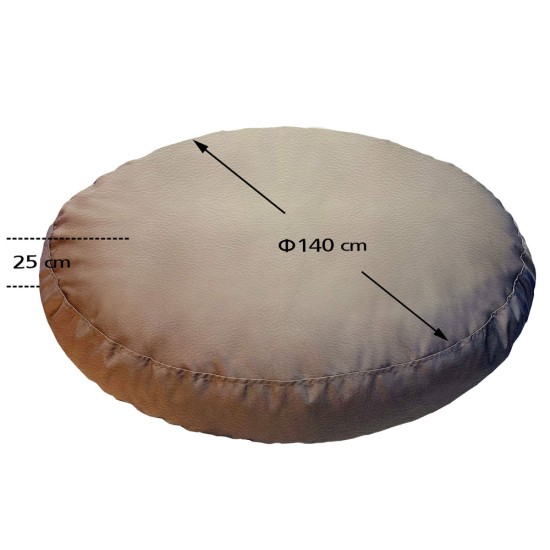 Πουφ Στρογγυλό | Αδιάβροχo | Φ140x25 | Ζαχαρί Δερματίνη