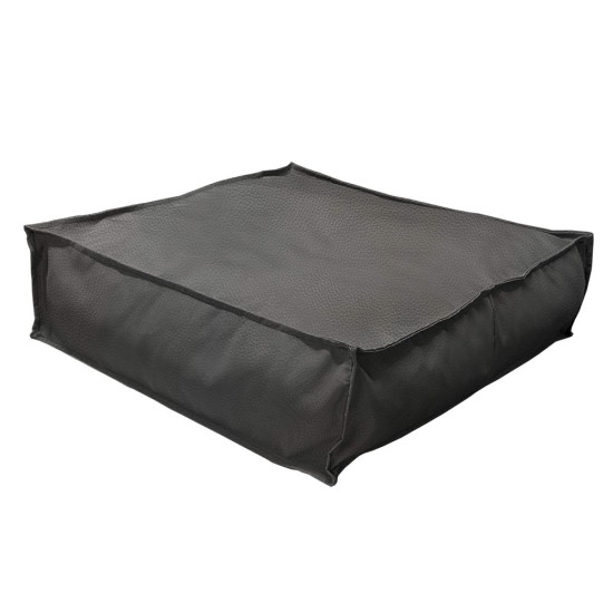 Πουφ Τετράγωνο| Αδιάβροχo | 65x65x20 | Γκρι Δερματίνη