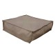 Πουφ Τετράγωνο| Αδιάβροχo | 65x65x20 | Ελεφαντί Δερματίνη