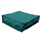Πουφ Τετράγωνο| Αδιάβροχo | 65x65x20 | Πετρόλ Δερματίνη