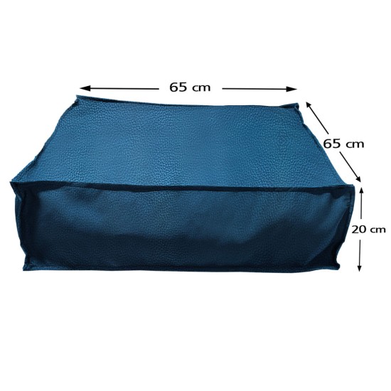 Πουφ Τετράγωνο| Αδιάβροχo | 65x65x20 | Ραφ Δερματίνη