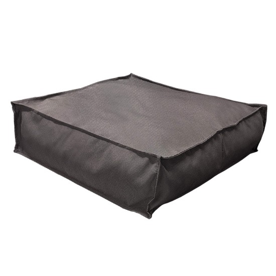 Πουφ Τετράγωνο| Αδιάβροχo | 65x65x20 | Γκρι Καραβόπανο