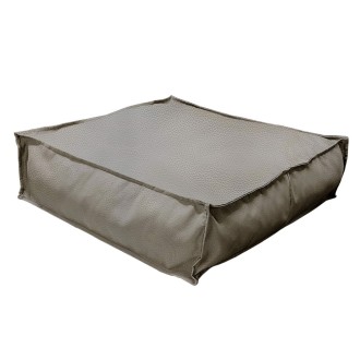 Pouf square | Waterproof | 65x65x20 | Gray Umbrella Fabric