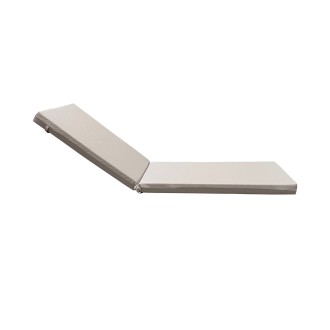 Στρώμα ξαπλώστρας 195x60x6cm δερματίνη καπιτονέ - γκρι ελεφαντί Στρώμα ξαπλώστρας 195x60x6cm δερματίνη καπιτονέ - γκρι ελεφαντί