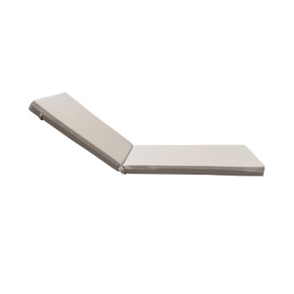 Στρώμα ξαπλώστρας 195x60x16cm δερματίνη καπιτονέ - γκρι ελεφαντί Στρώμα ξαπλώστρας 195x60x16cm δερματίνη καπιτονέ - γκρι ελεφαντί