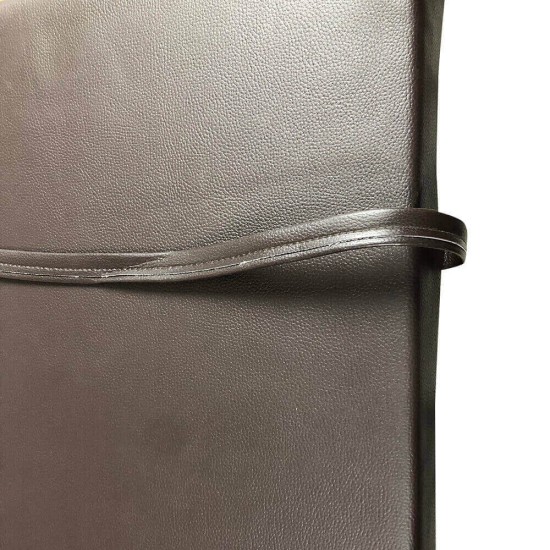 Στρώμα ξαπλώστρας 195x60x8cm δερματίνη - σκούρο καρυδί