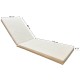 Sunbed mattress 195x60x6cm Perforated cloth - Ecru