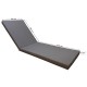 Sunbed mattress 195x60x6cm Perforated cloth - Grey