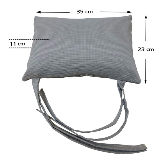 Μαξιλαράκι ξαπλώστρας μπεζ (με διάτρητο πανί)