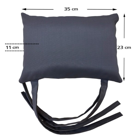 Pillow for sunbed mattress Perforated cloth - Grey