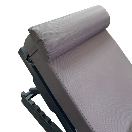 Μαξιλαράκι Ξαπλώστρας Διάτρητο Πανί PVC Μπεζ Μισοφέγγαρo