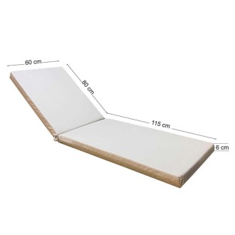 Στρώμα ξαπλώστρας 195x60x6cm silver ομπρελόπανο Στρώμα ξαπλώστρας 195x60x6cm silver ομπρελόπανο