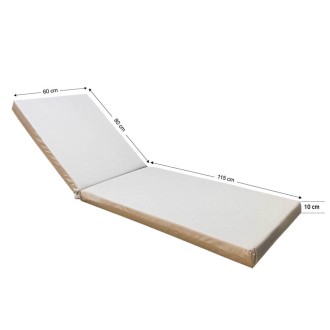 Στρώμα ξαπλώστρας 195x60x10cm silver ομπρελόπανο Στρώμα ξαπλώστρας 195x60x10cm silver ομπρελόπανο