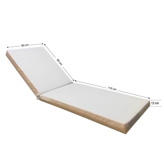 Στρώμα ξαπλώστρας 195x60x12cm silver ομπρελόπανο Στρώμα ξαπλώστρας 195x60x12cm silver ομπρελόπανο