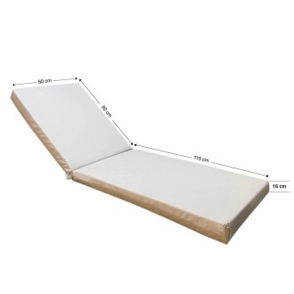 Στρώμα ξαπλώστρας 195x60x16cm silver ομπρελόπανο Στρώμα ξαπλώστρας 195x60x16cm silver ομπρελόπανο