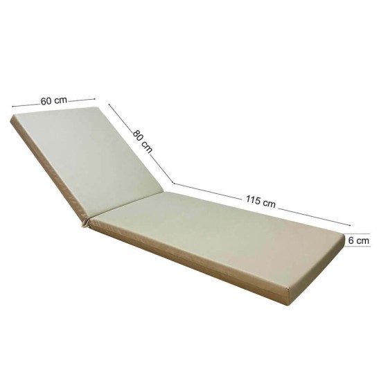 Στρώμα ξαπλώστρας 195x60x6cm papirus ομπρελόπανο