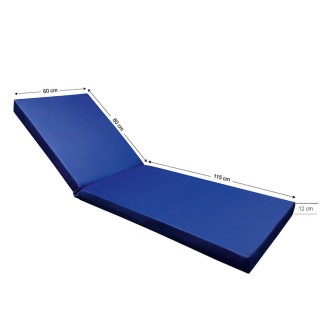 Στρώμα ξαπλώστρας 195x60x12cm μπλε ομπρελόπανο Στρώμα ξαπλώστρας 195x60x12cm μπλε ομπρελόπανο