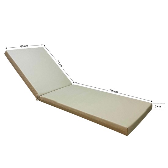 Στρώμα ξαπλώστρας 195x60x8cm papirus ομπρελόπανο